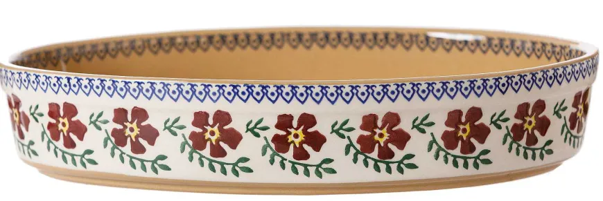 Outlet Small Oval Oven Dish Old Rose Food Lover'S Gifts