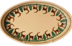 Sale Small Oval Oven Dish Reindeer Reindeer