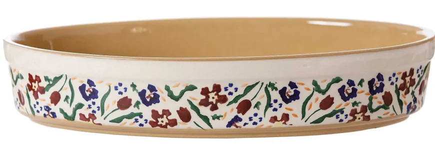 Online Small Oval Oven Dish Wild Flower Meadow Wild Flower Meadow