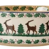 Hot Small Oval Pie Dish Reindeer Reindeer