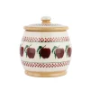 Discount Small Round Lidded Jar Apple Bathroom Accessories