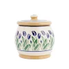 Outlet Small Round Lidded Jar Blue Blooms Storage Jars