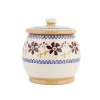 Store Small Round Lidded Jar Clematis Bathroom Accessories