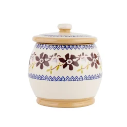 Online Small Round Lidded Jar Clematis Storage Jars