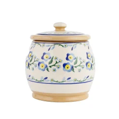 Hot Small Round Lidded Jar Forget Me Not Storage Jars