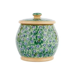 Cheap Small Round Lidded Jar Green Lawn St Patrick'S Day
