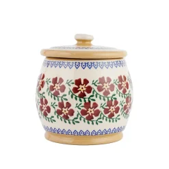 Flash Sale Small Round Lidded Jar Old Rose Bathroom Accessories