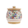 Best Sale Small Round Lidded Jar Wild Flower Meadow Bathroom Accessories