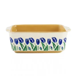 Hot Small Square Oven Dish Blue Blooms Oven Friendly Dishes