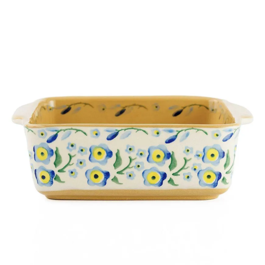 Shop Small Square Oven Dish Forget Me Not New In