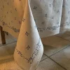 Clearance Tablecloth Forget Me Not Linen 55 X 99 Tablecloths