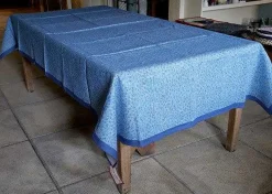 Clearance Tablecloth Lawn Light Blue Linen 55 X 99 Tablecloths