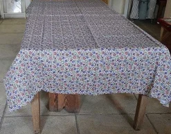 Best Sale Tablecloth Wild Flower Meadow Linen 55 X 99 Tablecloths