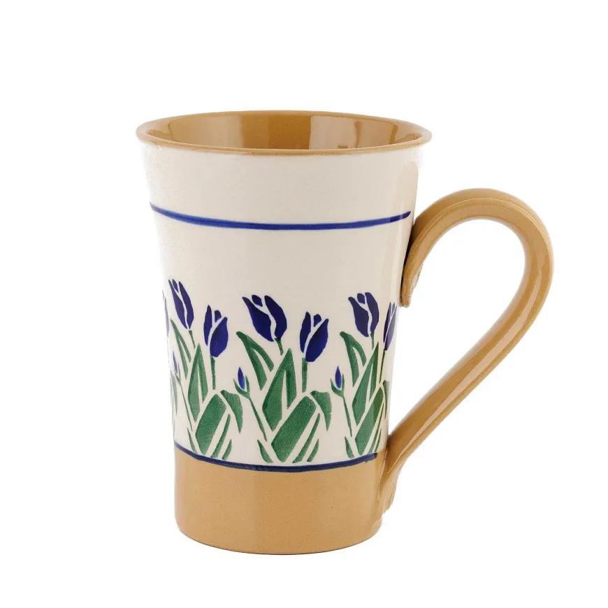Clearance Tall Mug Blue Blooms New In