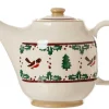 Outlet Teapot Winter Robin Tea Fanatic'S Gifts