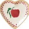 Cheap Tiny Heart Plate Apple Coffee Addict'S Gifts