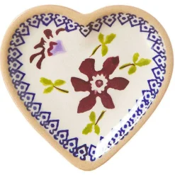 Hot Tiny Heart Plate Clematis Coffee Addict'S Gifts