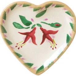 Flash Sale Tiny Heart Plate Fuchsia Coffee Addict'S Gifts