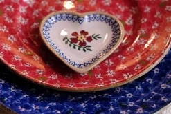 Best Tiny Heart Plate Old Rose Valentine'S Day