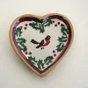 Outlet Tiny Heart Plate Winter Robin Winter Robin