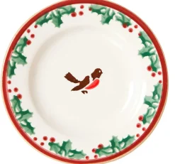 Online Tiny Plate Winter Robin Plates