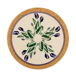 Best Trivet Round Blue Blooms Blue Blooms