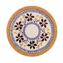 Shop Trivet Round Clematis Christmas