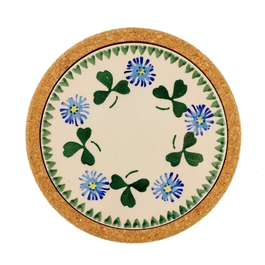 Clearance Trivet Round Clover Tile Trivets