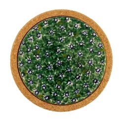 Hot Trivet Round Green Lawn Tile Trivets