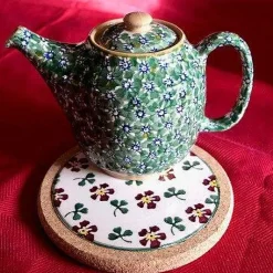 Clearance Trivet Round Irish Rose Mother'S Day