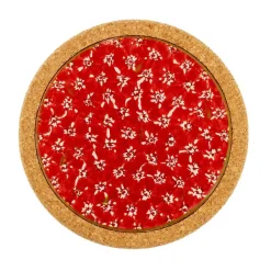 New Trivet Round Red Lawn Valentine'S Day