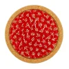 Best Trivet Round Red Lawn Christmas