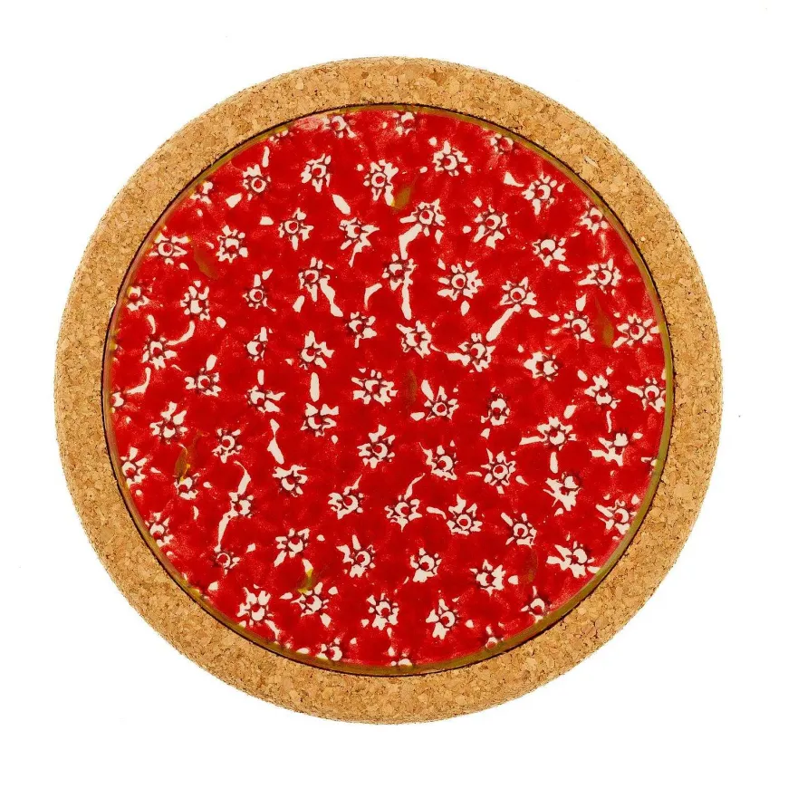 Best Trivet Round Red Lawn Christmas