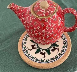 Best Trivet Round Reindeer Tile Trivets
