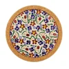 Fashion Trivet Round Wildflower Meadow Tile Trivets